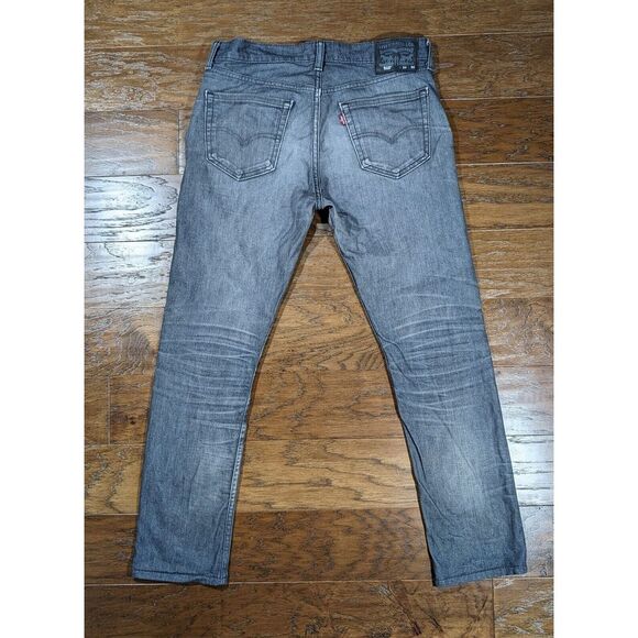Levi's 510 Mens 34x30 Faded Black Denim Slim‎ Fit Zip Fly Red Tab Jeans - Picture 8 of 15